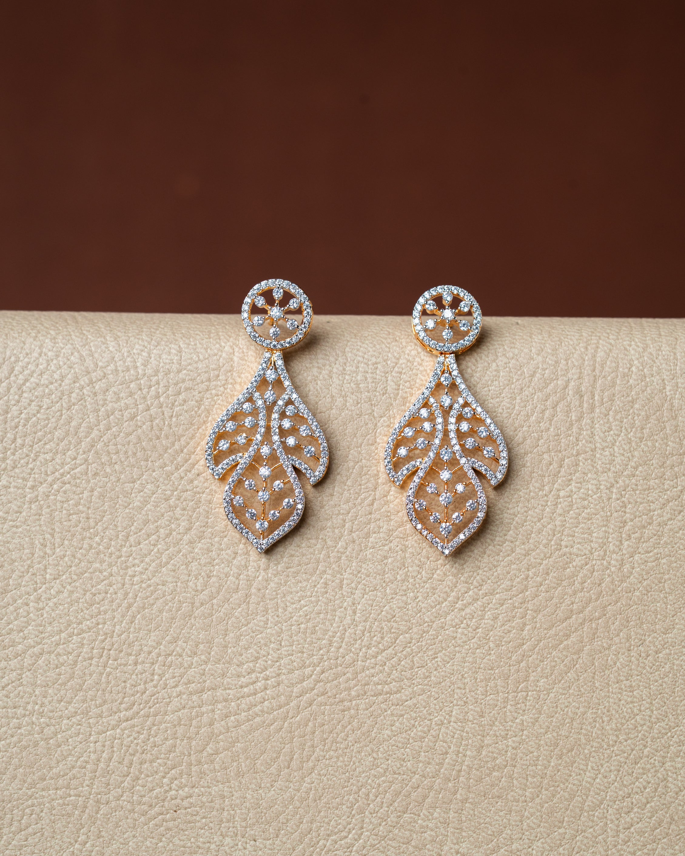 AD Zircon & Solitaire Necklace Set – Premium Party Wear