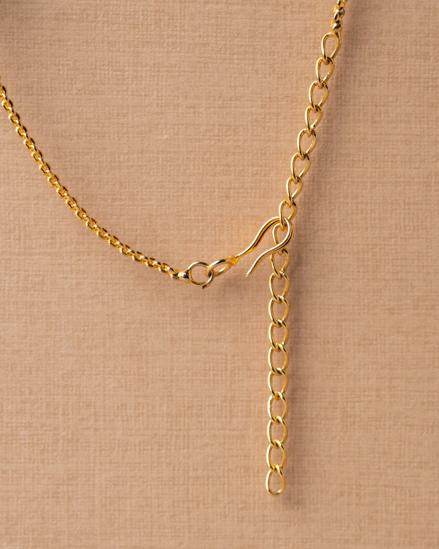 Gold-Toned American Diamond (AD) Star Necklace Set with Solitaire Drop Earrings